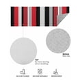 thumbnail image 6 of Red and Front Door Mat Black Striped Abstract Geometric Vertical Stripes Welcome Doormat Indoor Outdoor Entrance Floor Mat Non-Slip Washable Runner Rug for Front Porch Decor 18x47 Inch, 6 of 6