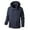 Blue Tops for Men, variant on IYTR Men's Outdoor Windproof Waterproof Hooded Jackets Multi-Pocket Hiking Camping Coats Lightweight Breathable Mesh Lining Jackets Blue XXXXL