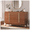 Cherry, variant on JOINICE Mid Century Modern 6-Drawer Wooden Dresser, Chest of Drawers for Bedroom and Living Room, Cherry