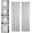 thumbnail image 6 of WAXIAYU Window Voile Sheer Curtain Panels for Balcony Bedroom Living Room (White), 6 of 8