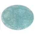 thumbnail image 3 of Rugsotic Carpets Hand Tufted Shag Polyester Eco-Friendly Area Rugs - 10'x10', Round, Turquoise White, Plain Solid Design, High Pile Handmade Anti Skid Rugs for Living Room, Bed Room K00111, 3 of 6