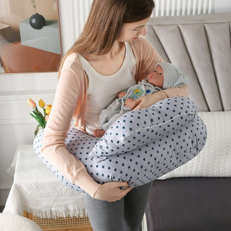 TOPCHANCES Nursing Pillow is made of 100 quality cotton pillowcase and polyester fiber filling moderate firmness provide good nursing support very