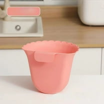 Kitchen Hanging Trash Can, Wall Mounted Cabinet Door Waste Bin, Under Sink Small Garbage Can for Bathroom Office Garden, Small Decorative Trash Bin