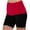 Z6-Red, variant on Karight Women's Plus Size Cotton Biker Shorts | Cotton