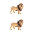 thumbnail image 4 of Guardoinrt Simulation Interactive Modèle de Figurines d'Animaux pour les Enfants Jouets Éducatifs Mâle Type Lion B 2Set, 4 of 6