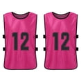 thumbnail image 3 of Chaleco 12PCS Kid's Football Pinnies Jerseys de fútbol de secado rápido Deportes juveniles Scrimmage Tomshoo Chaleco, 3 of 7
