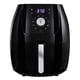 thumbnail image 1 of CRUX Freidora de aire digital de 6 cuartos con bandeja antiadherente extraíble apta para lavavajillas y bandeja crujiente, temporizador de apagado automático y alarma audible, control de temperatura a, 1 of 5