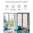 thumbnail image 4 of Window Privacy Film Cherry Rustic Stained Glass Window Film Decorative Sun Block Window Cover Spring Summer Tropic Fruit Watercolor Window Clings Static Adhesive Sticker for Bathroom 23.6"x78.7", 4 of 7