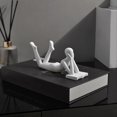 thumbnail image 3 of Sculpture Modern Art Ornament Home Office Decor Craft Black D, 3 of 5