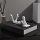 thumbnail image 3 of Sculpture Modern Art Ornament Home Office Decor Craft White A, 3 of 5