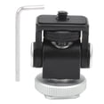 thumbnail image 3 of 360°Panoramic Ball Head, Camera Tripod Ball Head 1/4In Screw And 1/4In Screw Hole 3Kg Load Bearing Cold Shoe Base  For Fill Light For Monitor Microphone, 3 of 8