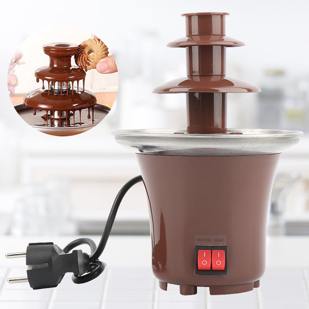 Stainless Steel Heated Basin Chocolate Fountain for Kids and Parties Chocolate Fountain Chocolate Fountain Machine for Melting Chocolate 