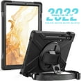 thumbnail image 4 of XYX Case for Samsung Galaxy Tab S7 11.0 inch SM-T870/SM-T875/SM-T876 with 360 Degree Rotating, Hand Strap, Shoulder Strap, Black, 4 of 7