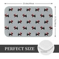thumbnail image 2 of Rateoe Polka Dot Christmas Dog Pattern Flannel Door Mat Indoor Outdoor Entrance, Waterproof All-Weather Doormat,Fade Resistant, Low Profile Entryway Mat 16x24in, 2 of 7