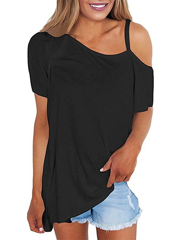black off the shoulder top walmart