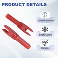 thumbnail image 3 of Uxcell Archery Arrows Nocks, Plastic Insert Arrow Nock Replacement Arrow Tails for Hunting Shooting Compound Recurve Bow Red, 3 of 7