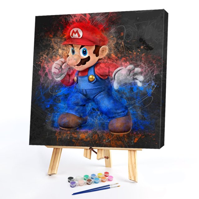 Cuadros Decorativos Pintura al óleo sin marco de dibujos animados pintados a mano por kit de números Imagen Dibujo Arte Regalo JShteea Nuevos Originales