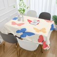 thumbnail image 2 of Yayeee Tablecloths 54" x 54" Rectangle Wrinkle Resistant Party Table Cover, Red Butterflies, 2 of 8