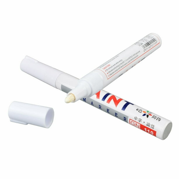 White Waterproof Car Tire Paint Marker Pen Touch Up Pen Graffiti Pen