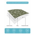 thumbnail image 4 of Twin Quilt Bedding Set, Japanese Reversible Summer Quilt 3 Pieces, Green Rustic Retro Pastoral Floral Leaves Lightweight Bedspreads Coverlets with 2 Pillow Shams for All Seasons, 4 of 5