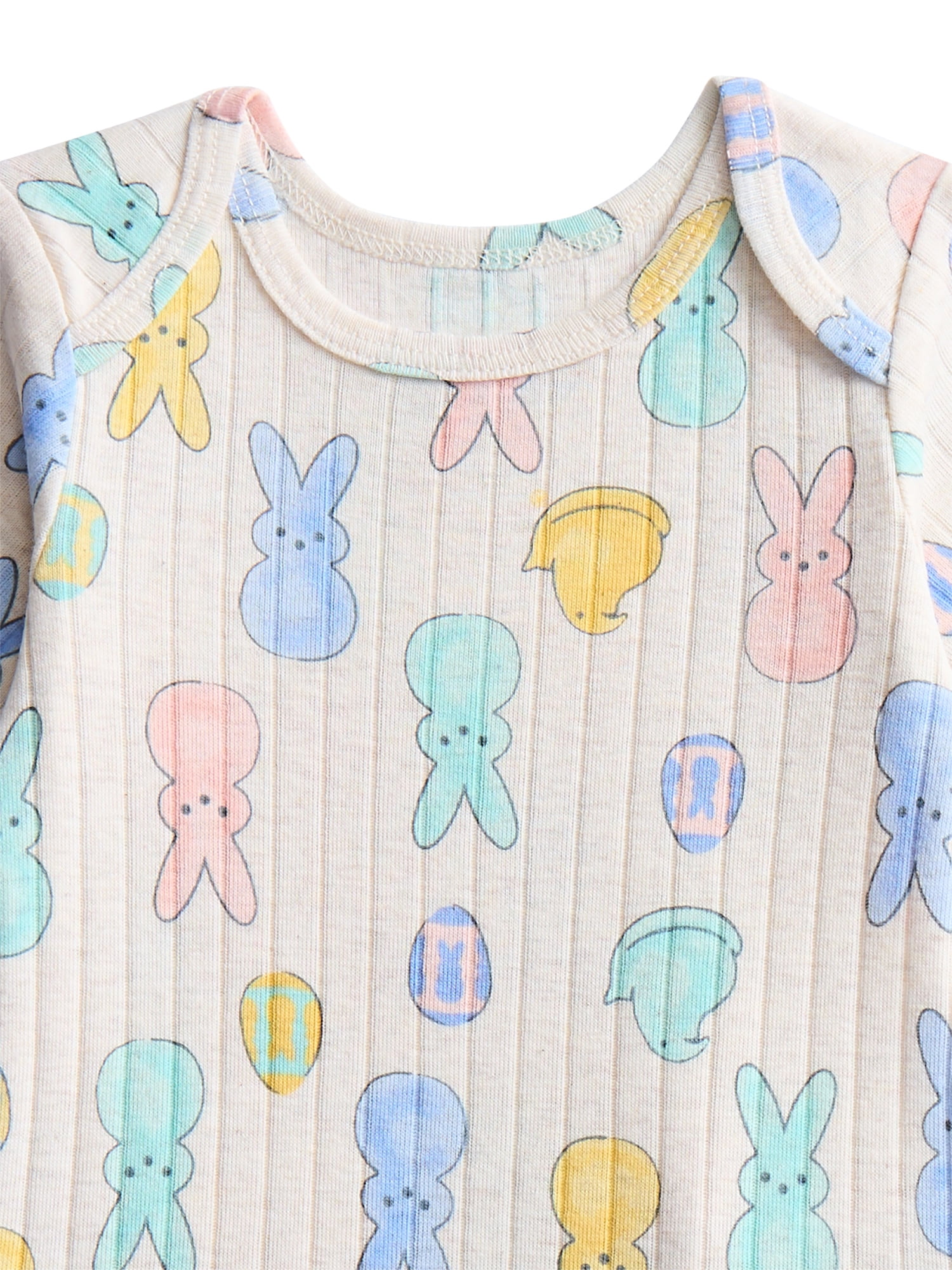 Peeps Unisex Baby Easter Long Sleeve Bodysuit with Matching Joggers, 2-Piece Set, Sizes Newborn-12M