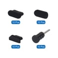 thumbnail image 3 of Cubierta de puerto de teléfono de 40 piezas 4 tipos de tapones de silicona, capuchón USB tipo C/Micro USB/Jack de auriculares de 3.5 mm, negro, 3 of 7