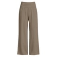 thumbnail image 3 of Lutiedan Wide Leg Yoga Pants for Women High Waisted Athletic Lounge Pants Stretch Baggy Workout Pants with Pocket,Coffee,XL, 3 of 8
