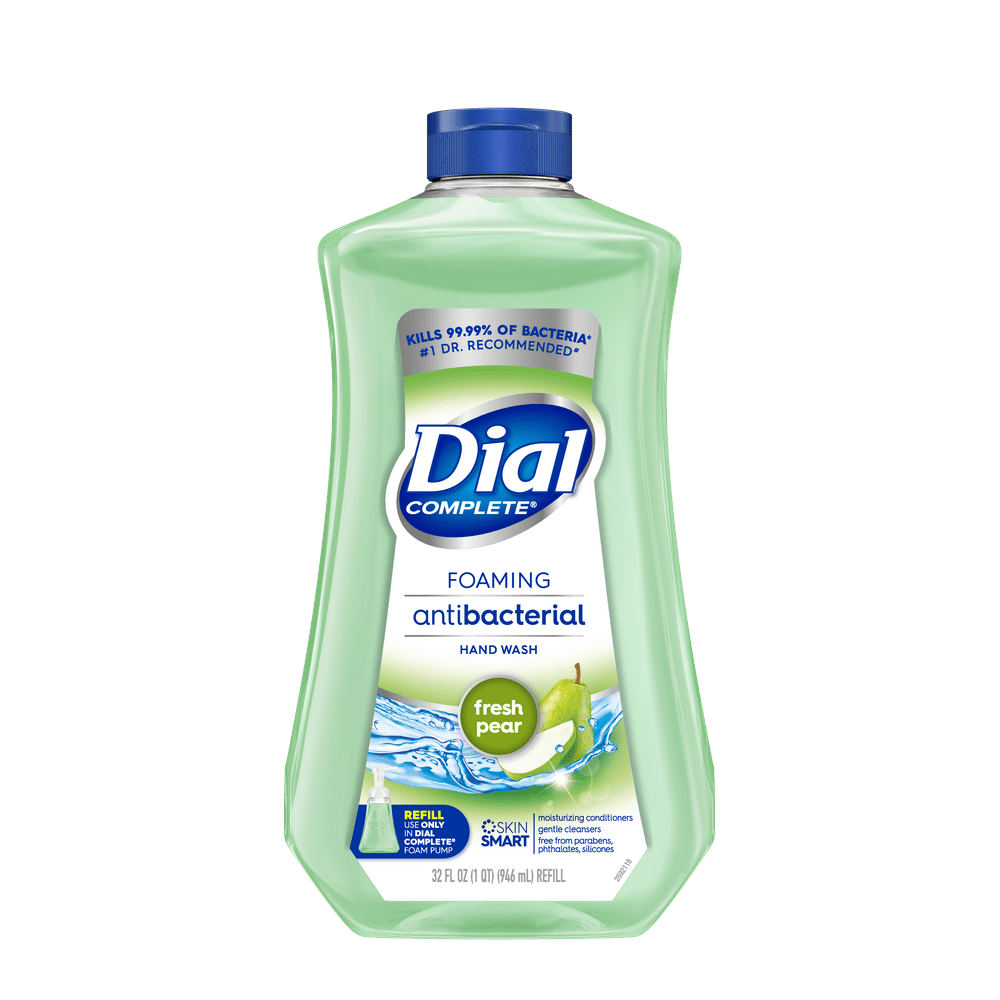 Dial Complete Antibacterial Foaming Hand Wash Refill, Fresh Pear, 32