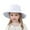 White, variant on LIIPEE Girls Boys Sun Cap Spring Summer Adjustable Wide Brim Bucket Hat Sunscreen Sunshade Hat Protection Caps Toddler Cute Picnics Hats,Green,7-10 Years