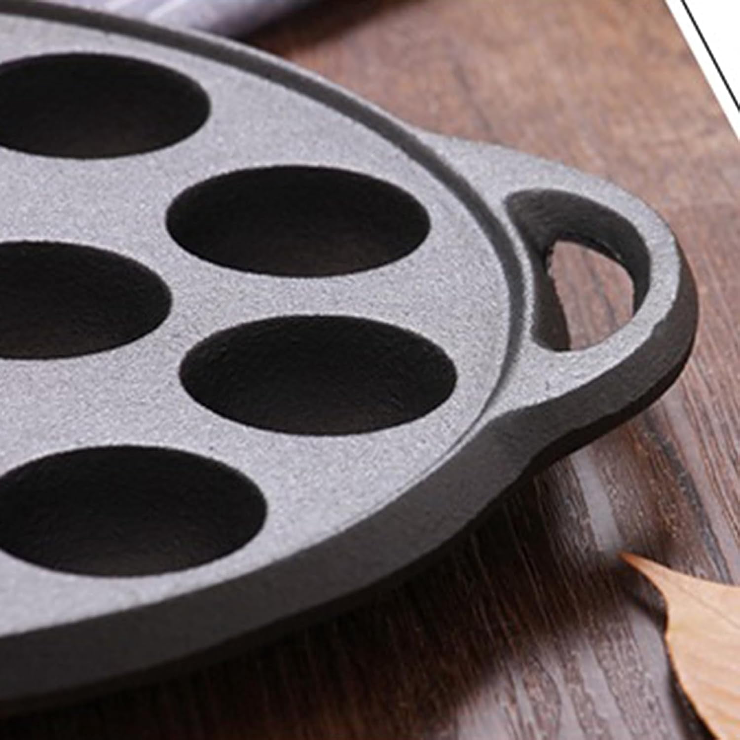 Cast Iron Takoyaki Pan with 15 Holes - Thickened Nonstick Grill Pan for Meatballs, Escargot & Appetizers, Heavy Duty Kitchen Frying Tool for Japanese Snacks(XX)