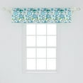 thumbnail image 2 of Ambesonne Blue and Green Window Valance, Flora Nature Flower, 54" X 12", Blue Apple Green White, 2 of 3