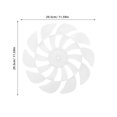 thumbnail image 2 of HONMEET Universal White Plastic Replacement Fan Blades for Floor Fans with Adjustable Angle Design, 2 of 8
