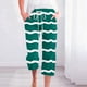 thumbnail image 2 of Pantalones Casuales de Mujer de Impresión Floral Cintura Elástica Suelta, Pantalones de Pierna Ancha Recta con Bolsillos, 2 of 5