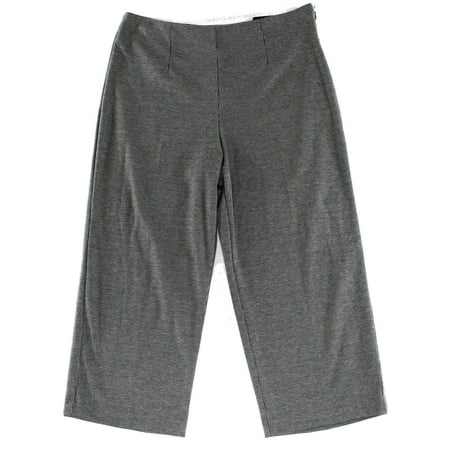 Gray Capris - Alfani NEW Gray Womens Size 10 Flat-Front Capri Cropped Dress Pants