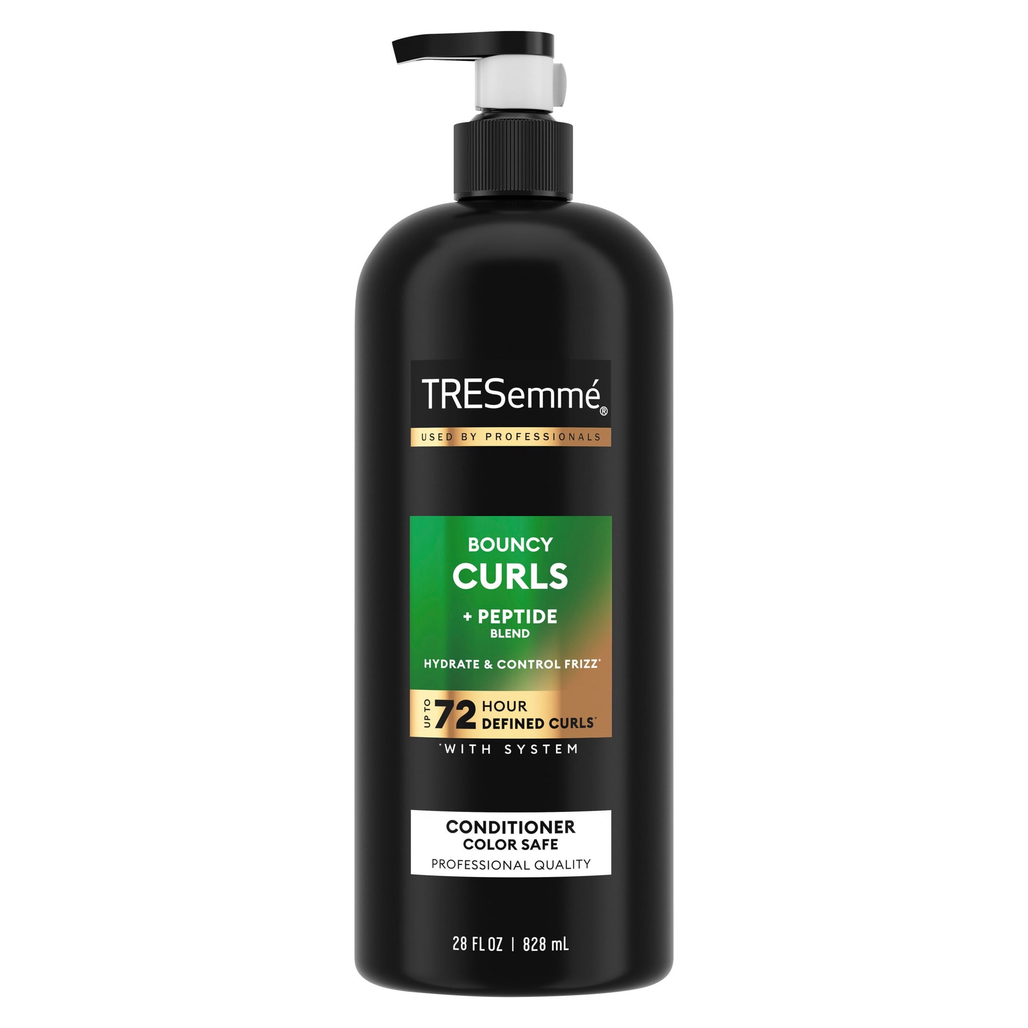 TRESemmé Color Safe Conditioner to Hydrate & Control Frizz Bouncy Curls + Peptide Blend for Up to 72Hour Defined Curls, 28 Fl Oz