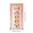 thumbnail image 3 of Vertical Happy Banner with Golden Letters on Soft Pink Background Party Decoration Backdrop for Birthday Parties Celebrations Photo Booths Events Decor, 3 of 8