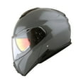 thumbnail image 3 of Martian Motorcycle Modular Full Face Helmet Flip up Dual Visor Sun Shield: HG362 Cement Grey, 3 of 9