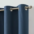 thumbnail image 4 of Eclipse Corte Solid Blackout Curtains, Set of 2, 63 Inch Long Blackout Curtains, 37" W x 63" L, Indigo, 4 of 10