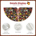 Balery Spring And Summer Flowers Printed Christmas Tree Skirt , Merry