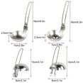thumbnail image 3 of Advancent Camping Folding Handle Spoon Stainless Steel Kitchen Sturdy Outdoor Picnic Barbecue Skimmer Tableware Multi-functional Cooking Type2 NO2, 3 of 6