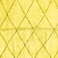 thumbnail image 1 of Ahgly Company Indoor Square Solid Yellow Modern Area Rugs, 3' Square, 1 of 4