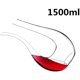 thumbnail image 3 of Decantador de vino aireador en forma de U sin plomo cristal botella de vino botella de vidrio 1500ML Adepaton WL-00751, 3 of 9