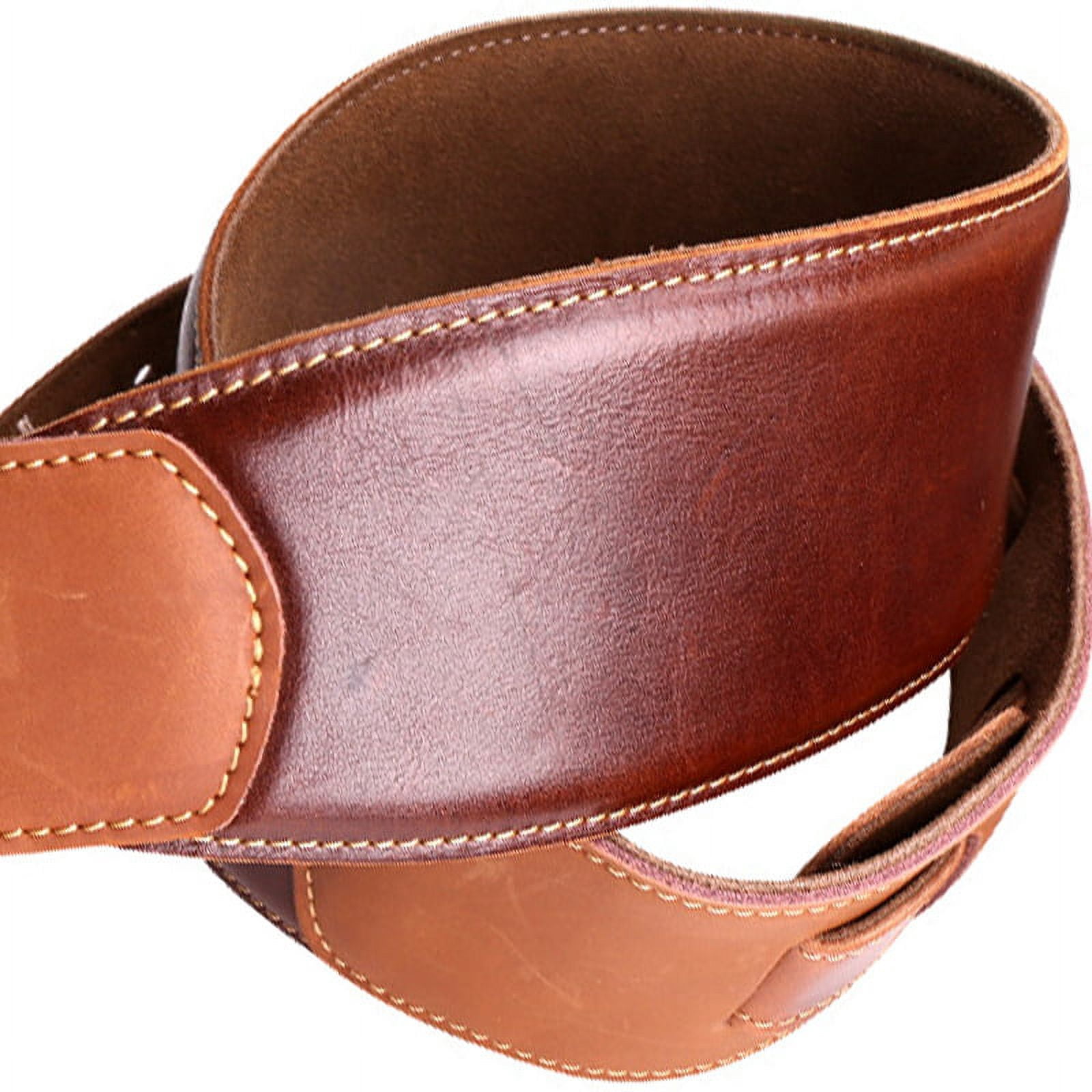 Guitar Accessories Thick Genuine Leather Electric Bass Guitar Strap Adjustable cowhide3704