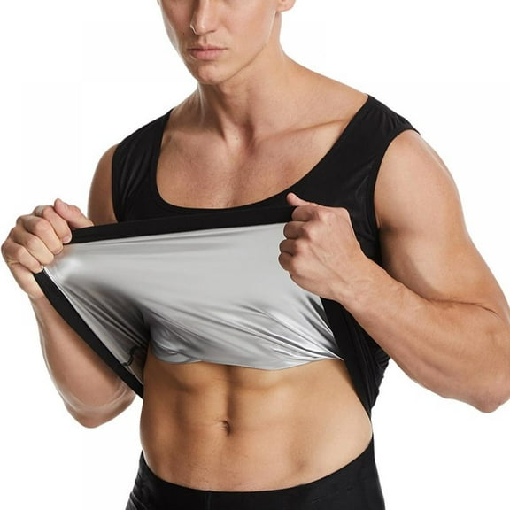 TOPWONER Sauna Waist Trainer Vest for Men, Sweat Body Shaper Slimming Top, S-4XL
