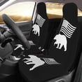 thumbnail image 3 of KAKALAD Bear american flag 7 Car Seat Covers Set Vehicle Front Seats Protector 2 Pcs, 3 of 9