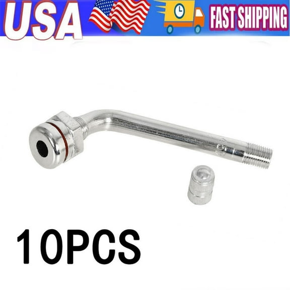 10pcs TR545D Truck Tire Valve Stems Fits the New Style Alcoa Aluminum Wheels 22.5" and 24.5" Rim Hole : 0.382" - 0.394" (9.7 - 10 mm)