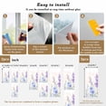 thumbnail image 6 of Lavender Spring Window Privacy Film, Farmhouse Pastoral Pastel Flowers Static Cling UV Sun Blocking Heat Control Window Tint Day and Night, Non-Adhesive One Way Windows Privacy Cover 19.6''x39.3'', 6 of 7
