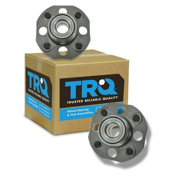 TRQ Rear Wheel Hub & Bearing Pair Set for 98-02 Accord w/ Drum BHA53571