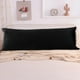 thumbnail image 3 of Funda de almohada con cremallera lateral, funda de almohada corporal con cremallera, fácil de conseguir Negro 50x137cm, 3 of 7