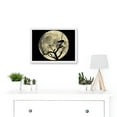 thumbnail image 2 of Crow Tree Perch Silhouette Moon Black Grey A4 Artwork Framed Wall Art Print, 2 of 4